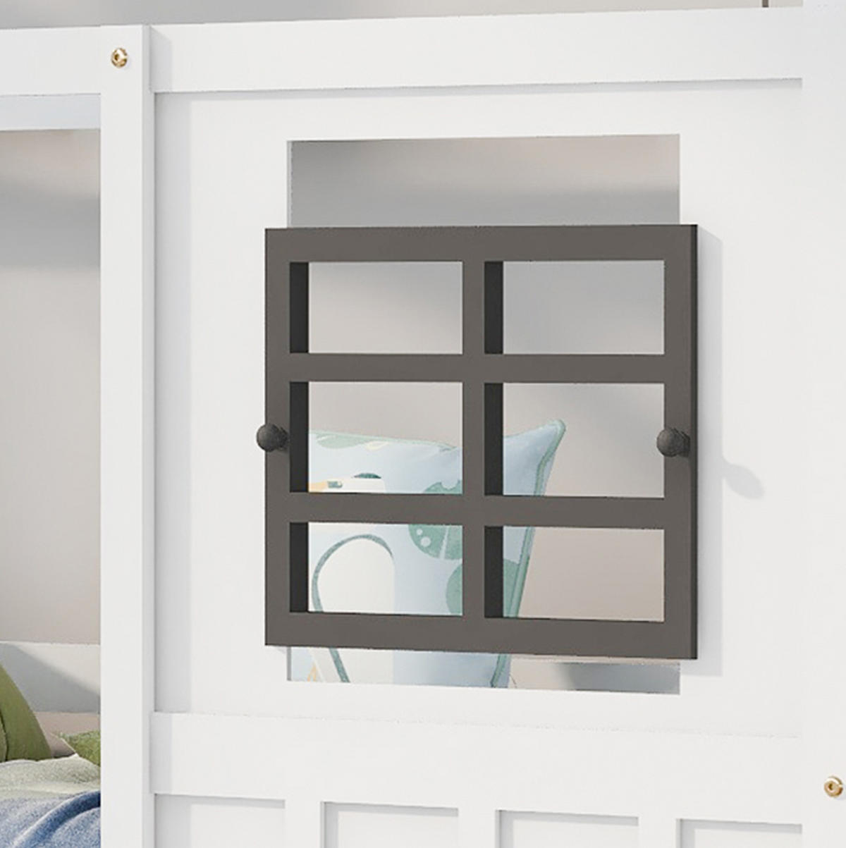 HAUSBETT 90/200 cm Weiß aus Massivholz mit 2 Schubladen - Weiß, Holz (90/200cm) - OKMYHOME