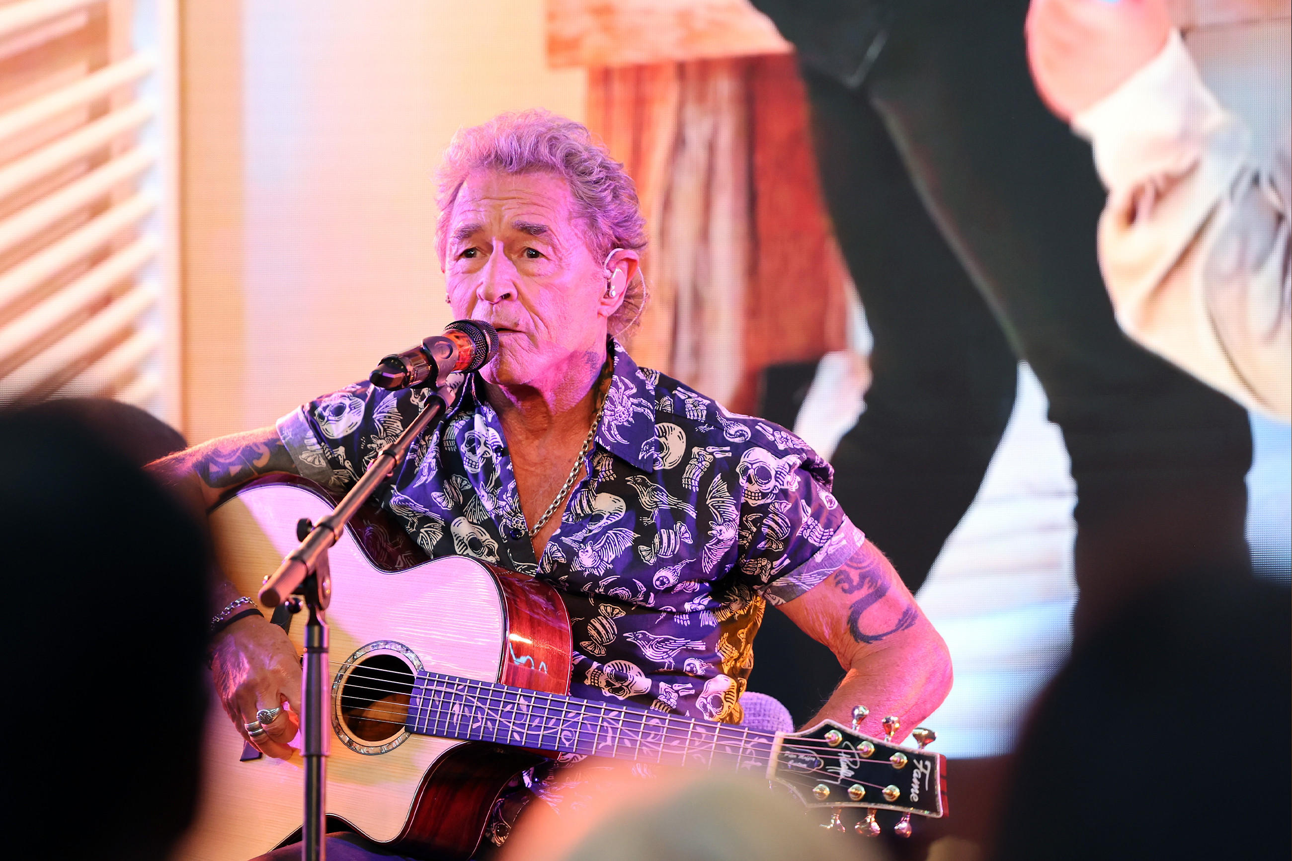 Peter Maffay singt und spielt Gitarre
