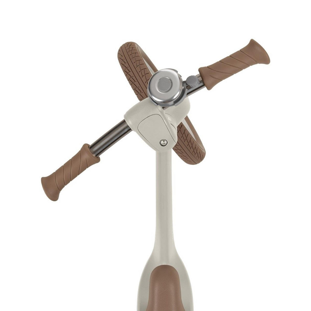 LAUFRAD Lanser 12 Zoll beige höhenverstellbar, PU-Räder, Anti-Rutsch-Griffe - Beige, Metall (85/38/54cm) - Kikka boo