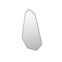 WANDSPIEGEL Basil Asymmetrische Form - Braun, Holz (39.5/90/3cm) - Dutchbone