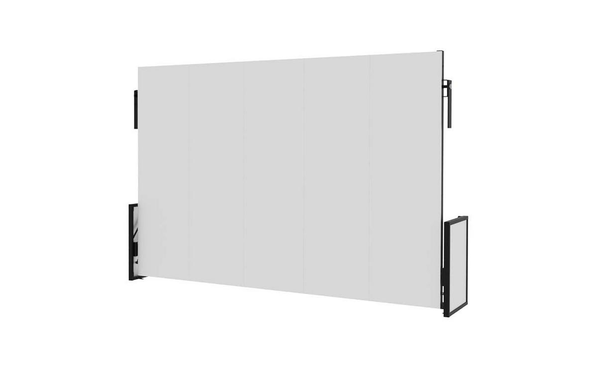 SCHRANKBETT Morphy Studio Modulares SizeFlex- und TypeFlex-System - 140x200, Horizontal - Schwarz, Metall (200/140cm) - WallBedKing