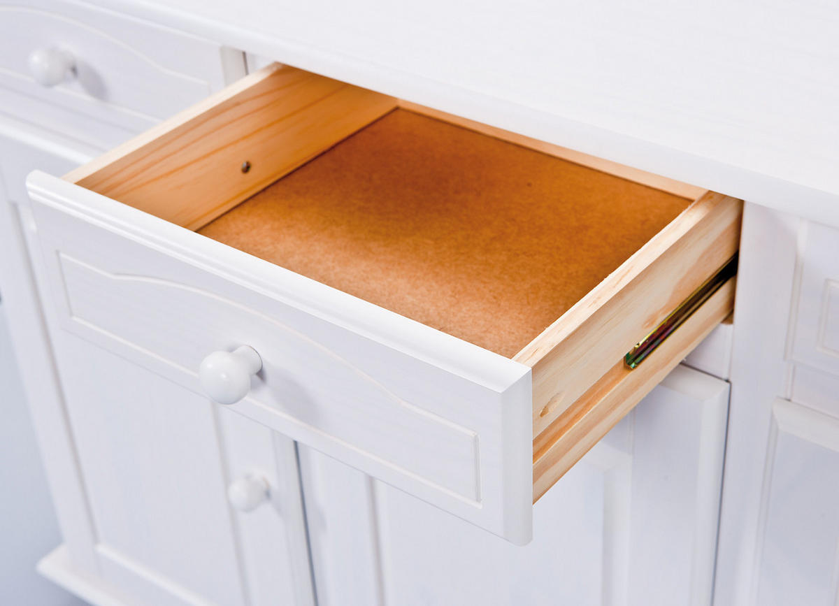 SIDEBOARD weiß - Weiß, Holzwerkstoff (130/87/43cm) - ebuy24