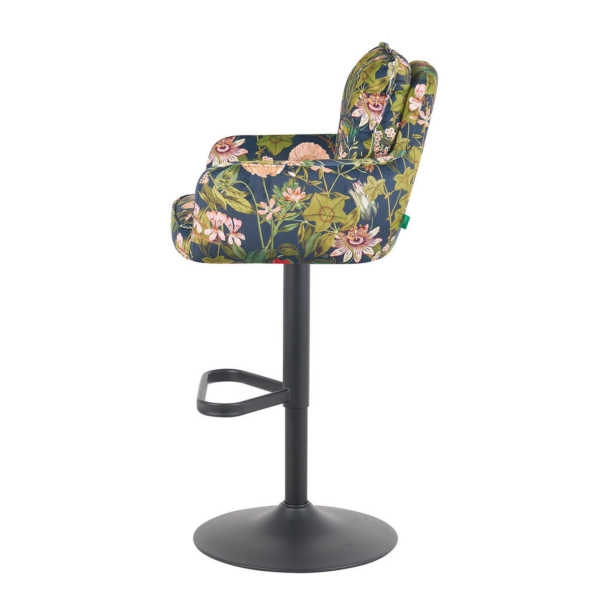 BARHOCKER Nova 2er-Set - Multicolor/Schwarz, Textil/Metall (55/100/58cm) - DUBI Möbel