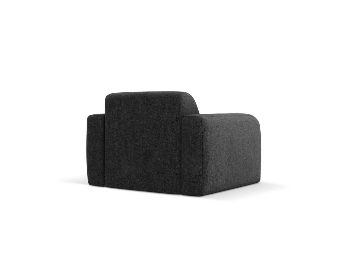 SESSEL Molino aus Chenille-Stoff schwarz - Schwarz, Textil (95/72/105cm) - Micadoni