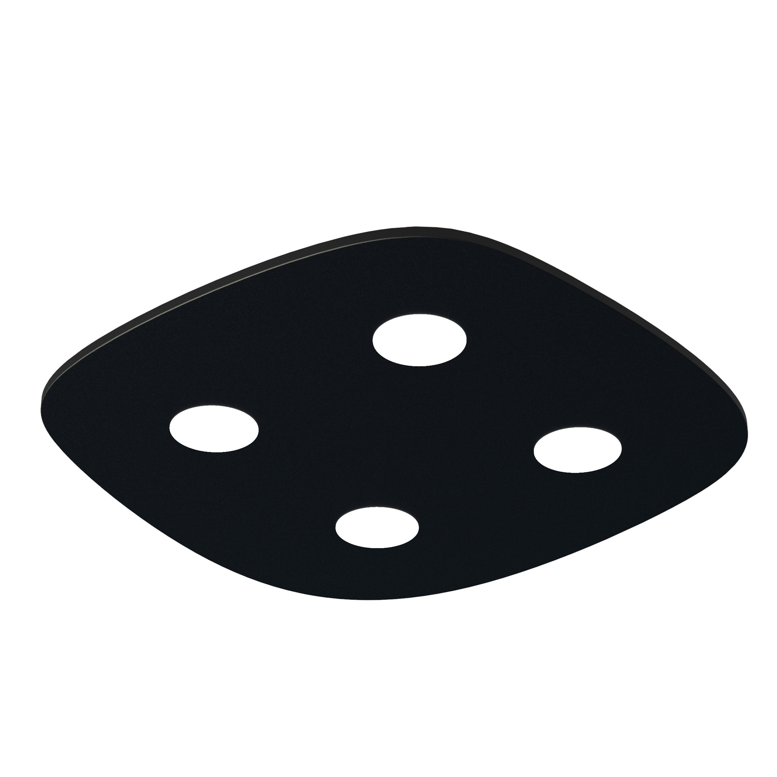 Lumicom Deckenleuchte Anthrazit 55x4x55 cm