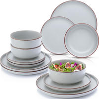 TAFELSERVICE BOMBAY STONE - 36 teilig aus Steingut 12 Personen - Grau, Stein (50/30/80cm) - Sänger