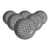 SUPPENTELLER Takeo Circles schwarz-weiß ø 20,5 cm 6er Set - Schwarz/Weiß, Keramik (20.5cm) - Ritzenhoff Breker