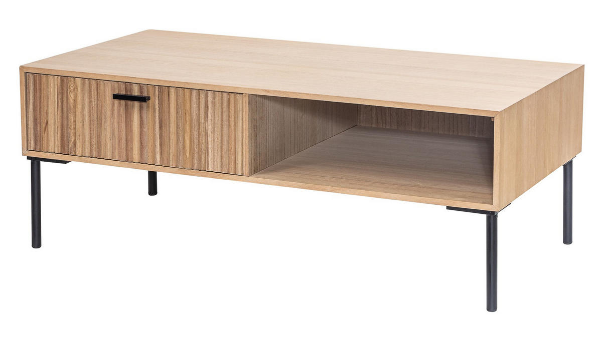 COUCHTISCH Rechteckig Braun 110 x 58 x 41 cm - Braun, Holz (58/110/41cm) - Nordlys
