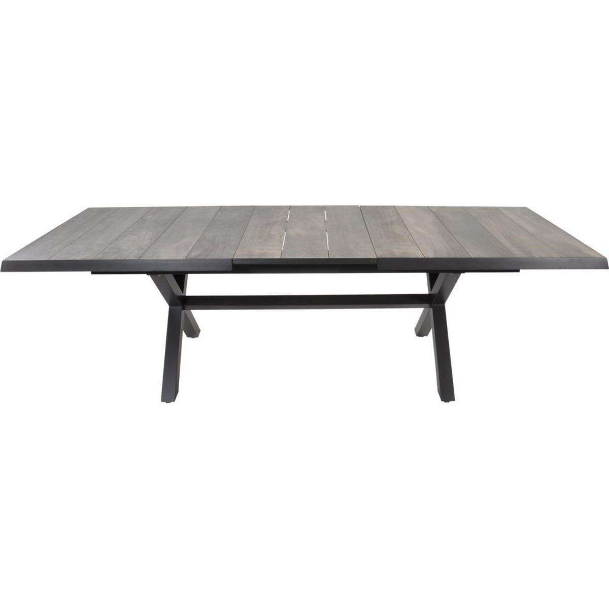GARTENTISCH Castilla - Anthrazit - 204/102/77 cm - Dunkelgrau, Metall (204/102/77cm) - Lesli Living