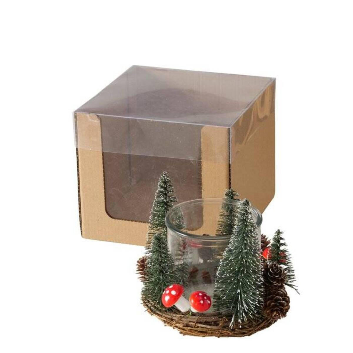 KERZENHALTER Fairytale 13,9 cm - Multicolor, Kunststoff (16.4/13.9/16.4cm) - Boltze Home