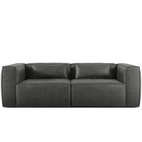 3-SITZER SOFA FEROX, Dunkelgrau - Dunkelgrau, Holz/Holzwerkstoff (240/73/96cm) - KONSIMO®