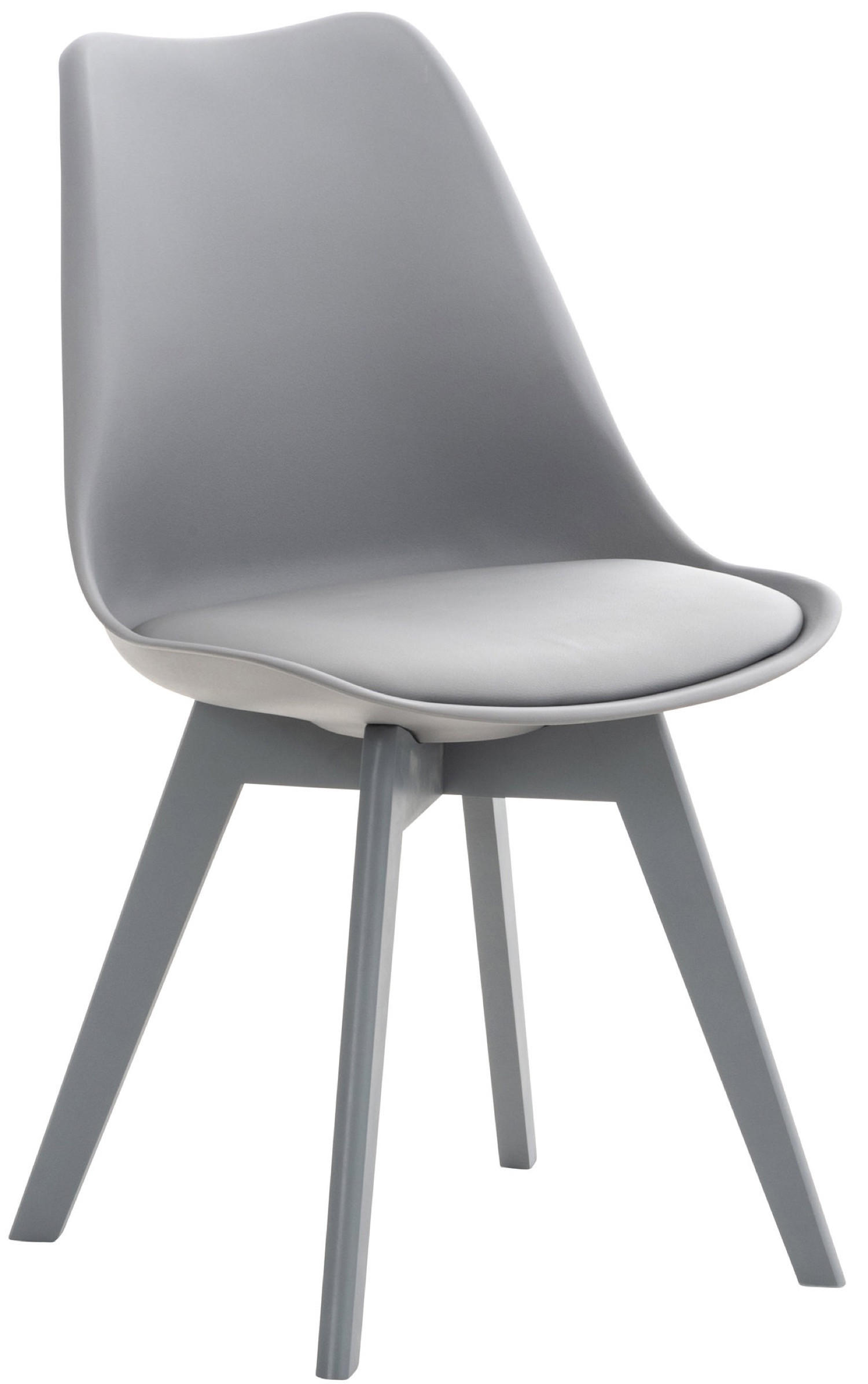 ESSZIMMERSTUHL Lines, grau/grau - Grau, Holz/Textil (49/83/50cm) - TPFLiving