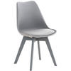 ESSZIMMERSTUHL Lines, grau/grau - Grau, Holz/Textil (49/83/50cm) - TPFLiving