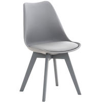 ESSZIMMERSTUHL Lines, grau/grau - Grau, Holz/Textil (49/83/50cm) - TPFLiving