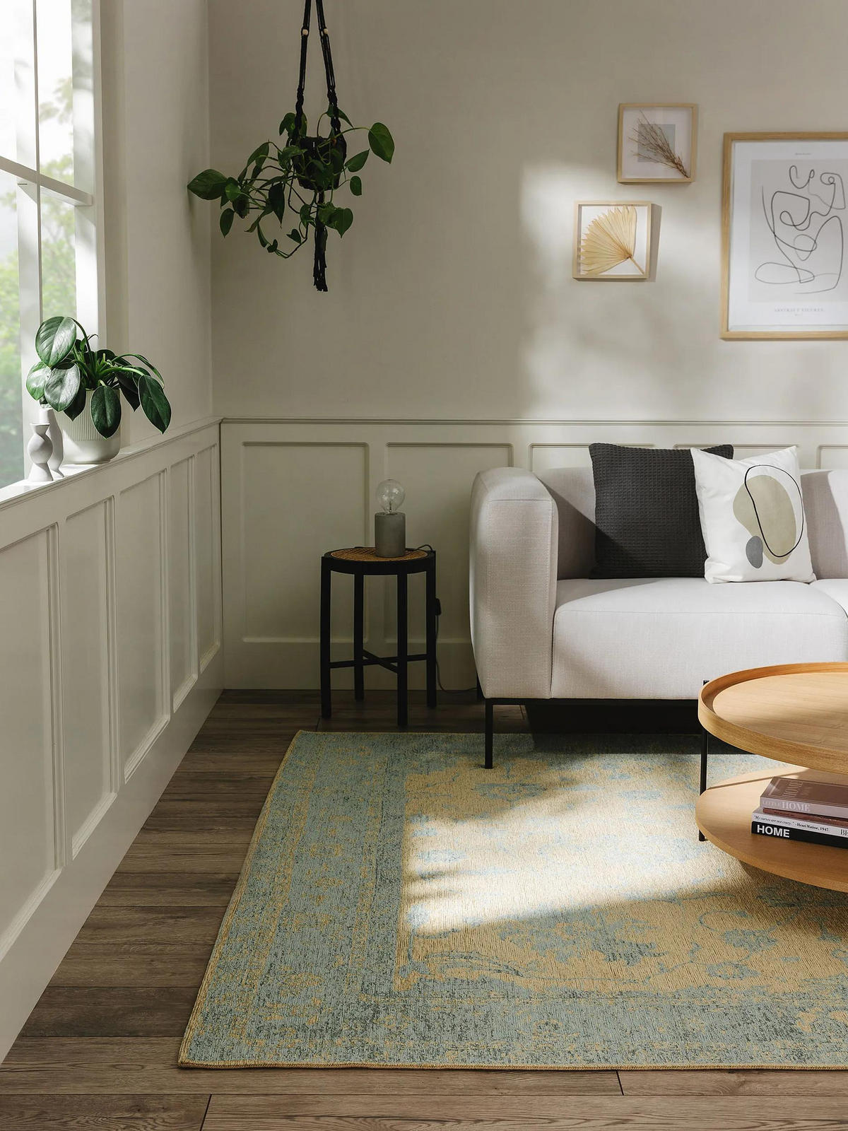 FLACHGEWEBETEPPICH Frencie Blau 120x180 cm - Blau, Textil (120/180cm) - benuta Nest