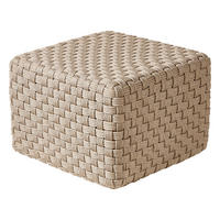 POUF Taupe Nalli - Taupe, Kunststoff (50/35/50cm) - Beliani