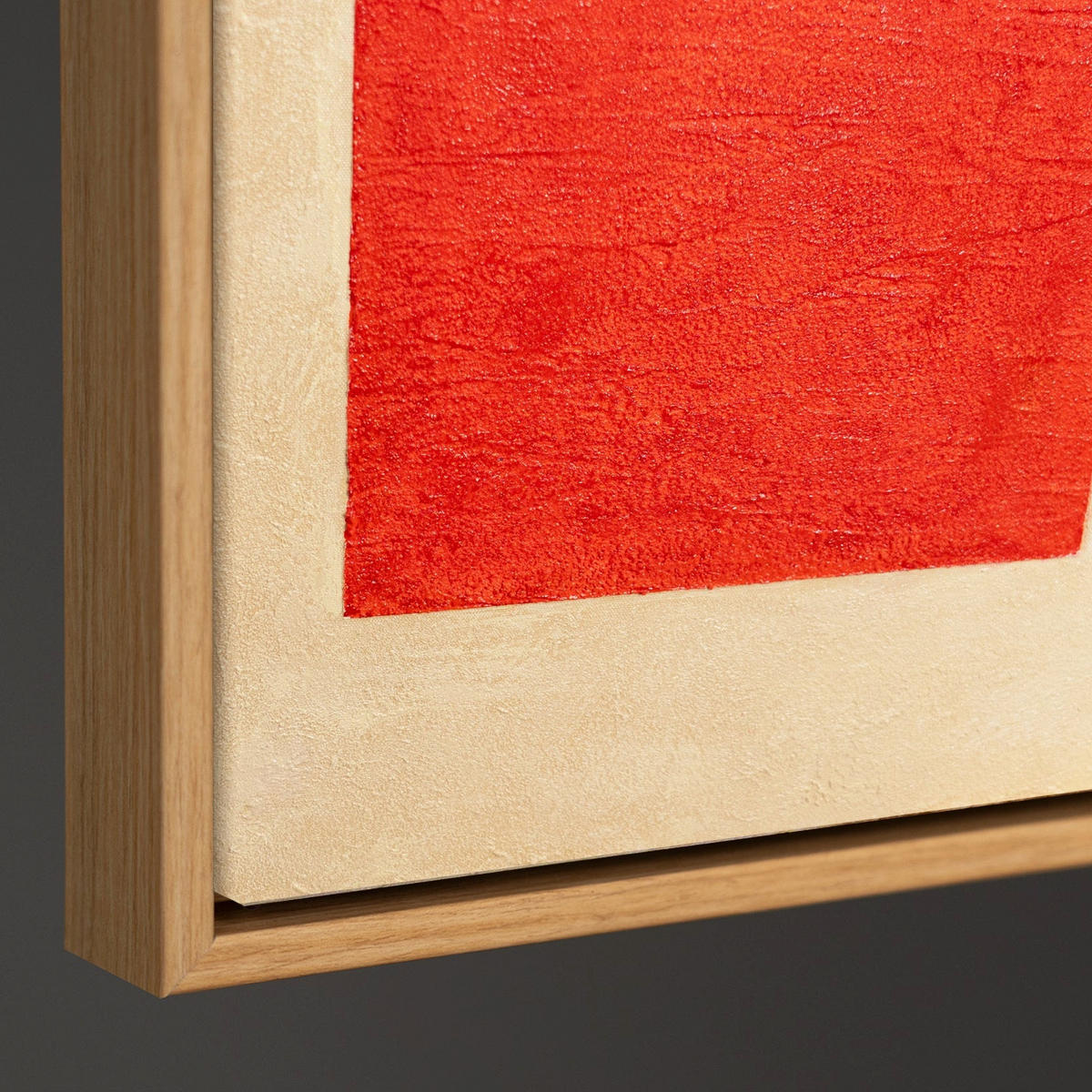 GEMÄLDE Kontraste Schattenfugenrahmen Eichefarben 120x80 cm - Eichefarben, Holz (120/80cm) - YS-art gallery