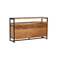 SIDEBOARD Bjorn Akazie Natur 87x42x145cm - Hellbraun, Holz (42/87/145cm) - DELUKE