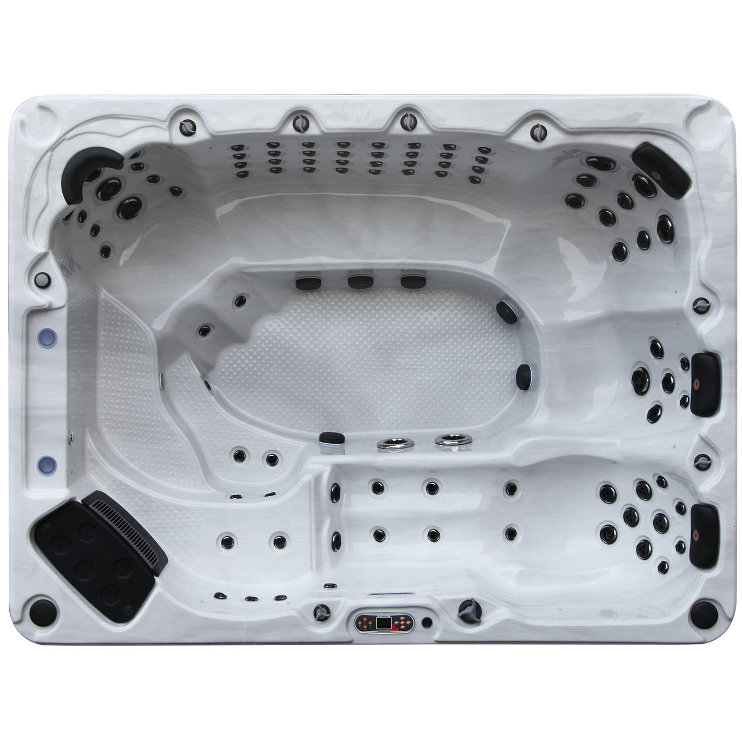 WHIRLPOOL Grand Bend UV Whirlpool - Weiß Hochglanz/Weiß, Kunststoff (228/100/300cm) - Canadian Spa Company