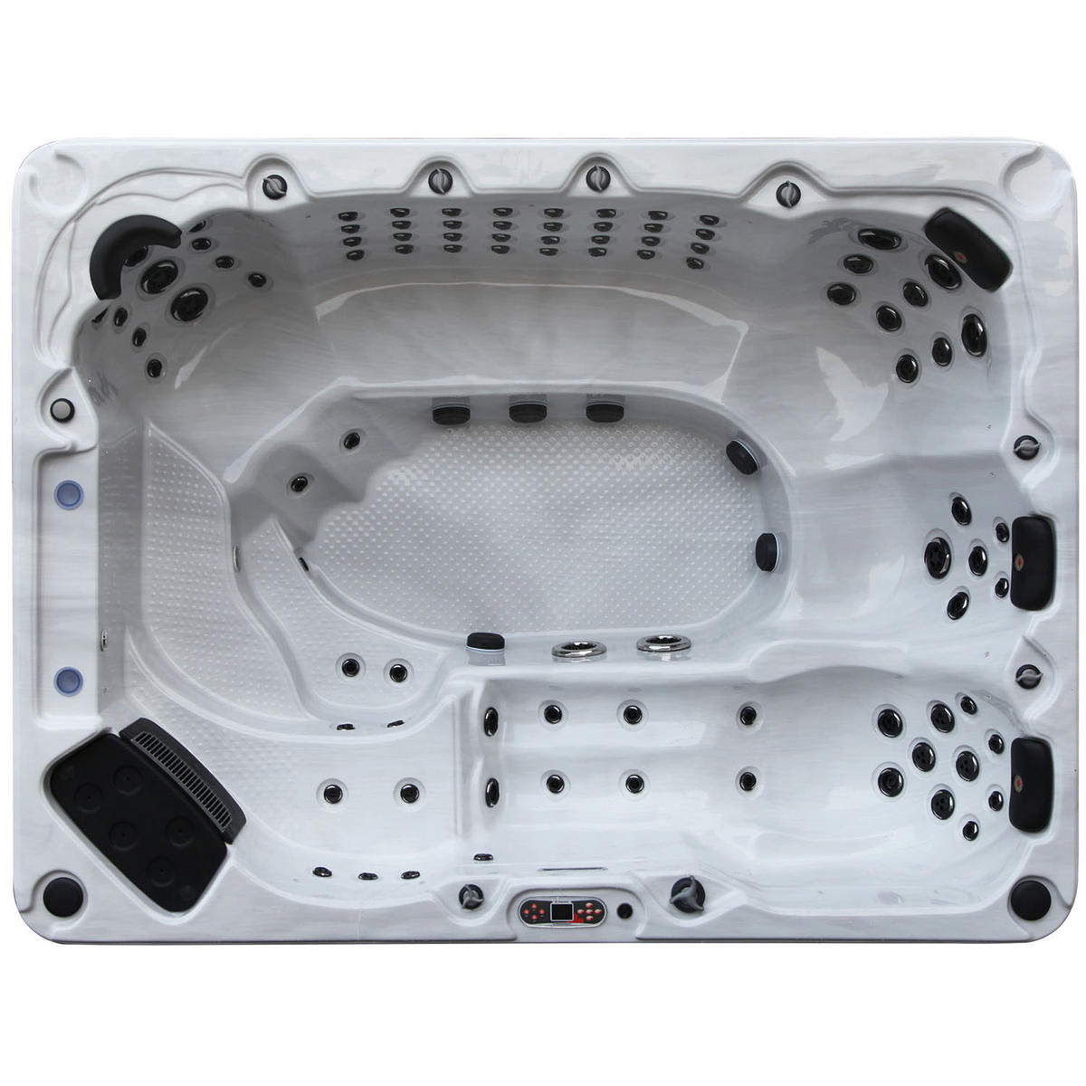 WHIRLPOOL Grand Bend UV Whirlpool - Weiß Hochglanz/Weiß, Kunststoff (228/100/300cm) - Canadian Spa Company