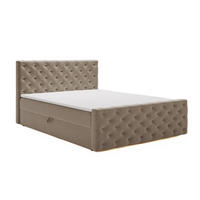 BOXBETT Montego 140x200 Braun - Braun, Holz/Textil (140/200cm) - Graingold