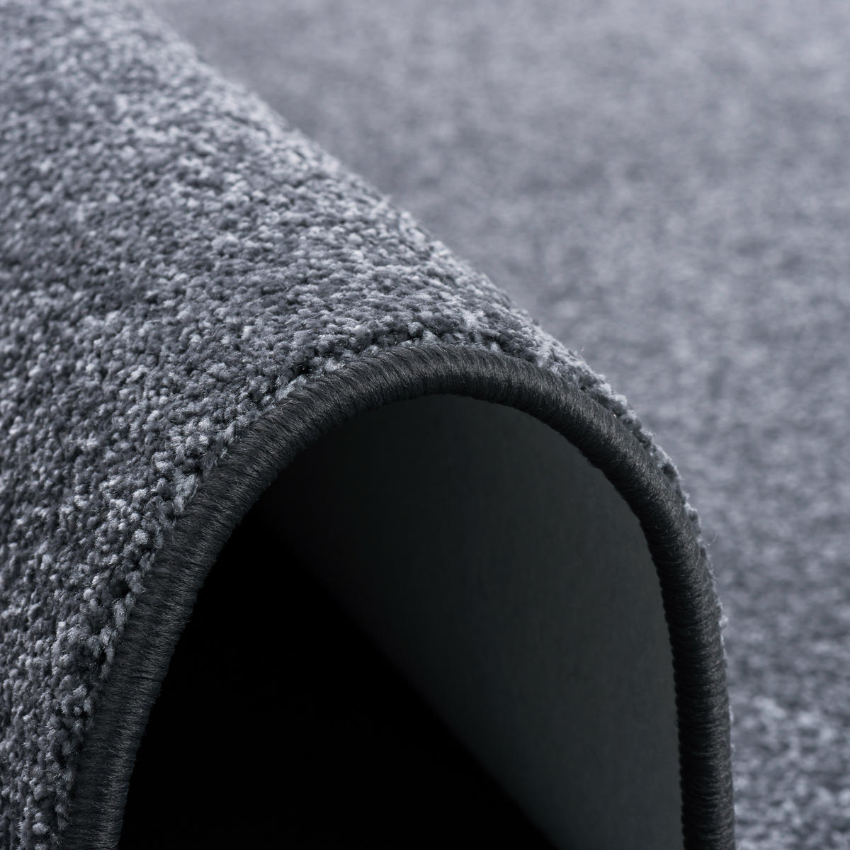 LUXUS SOFT VELOURS TEPPICH SHINE - Anthrazit, Textil (80/160cm) - Snapstyle