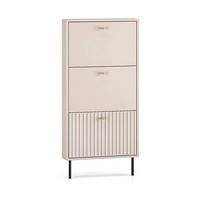SCHUHSCHRANK – 60 cm – Sophie – Kaschmir / Eichefarben – Höhe 126 cm - Kaschmir/Eichefarben, Holzwerkstoff (60/126/15cm) - hi-markt
