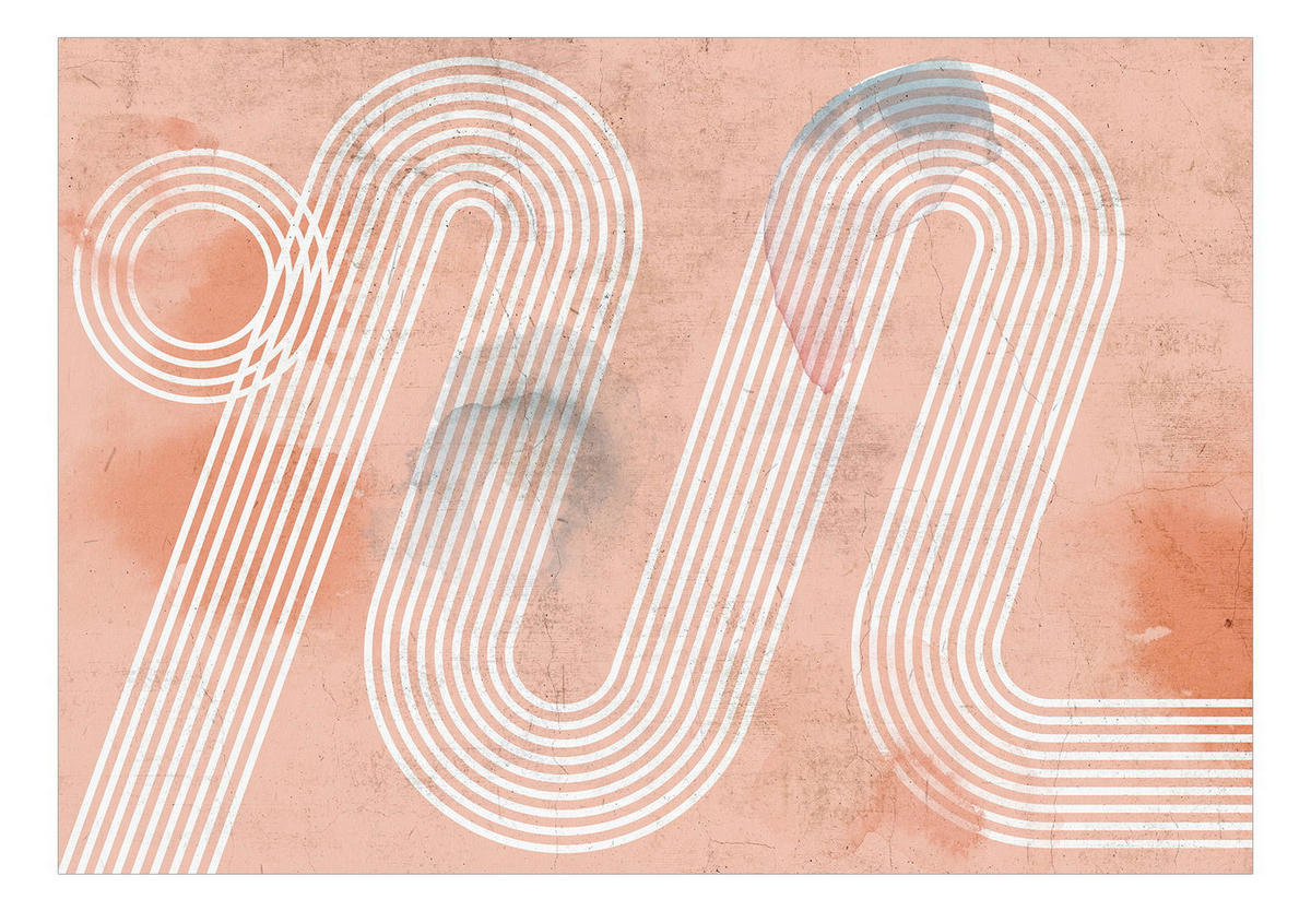 SELBSTKLEBENDE FOTOTAPETE 245/175 cm - Pink/Weiß, Kunststoff/Textil (245/1cm) - KUNSTLOFT