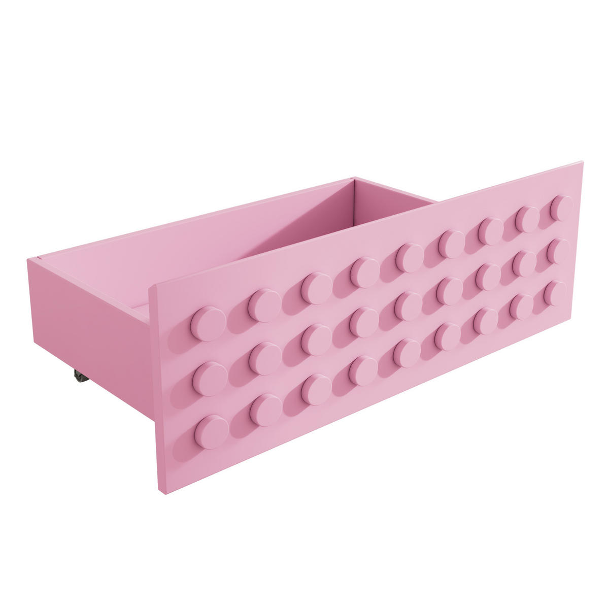 KINDEREINZELBETTEN aus Holz 90x190 cm in Rosa mit Schublade & Stauraum - Rosa, Holz (90/190cm) - Modfu