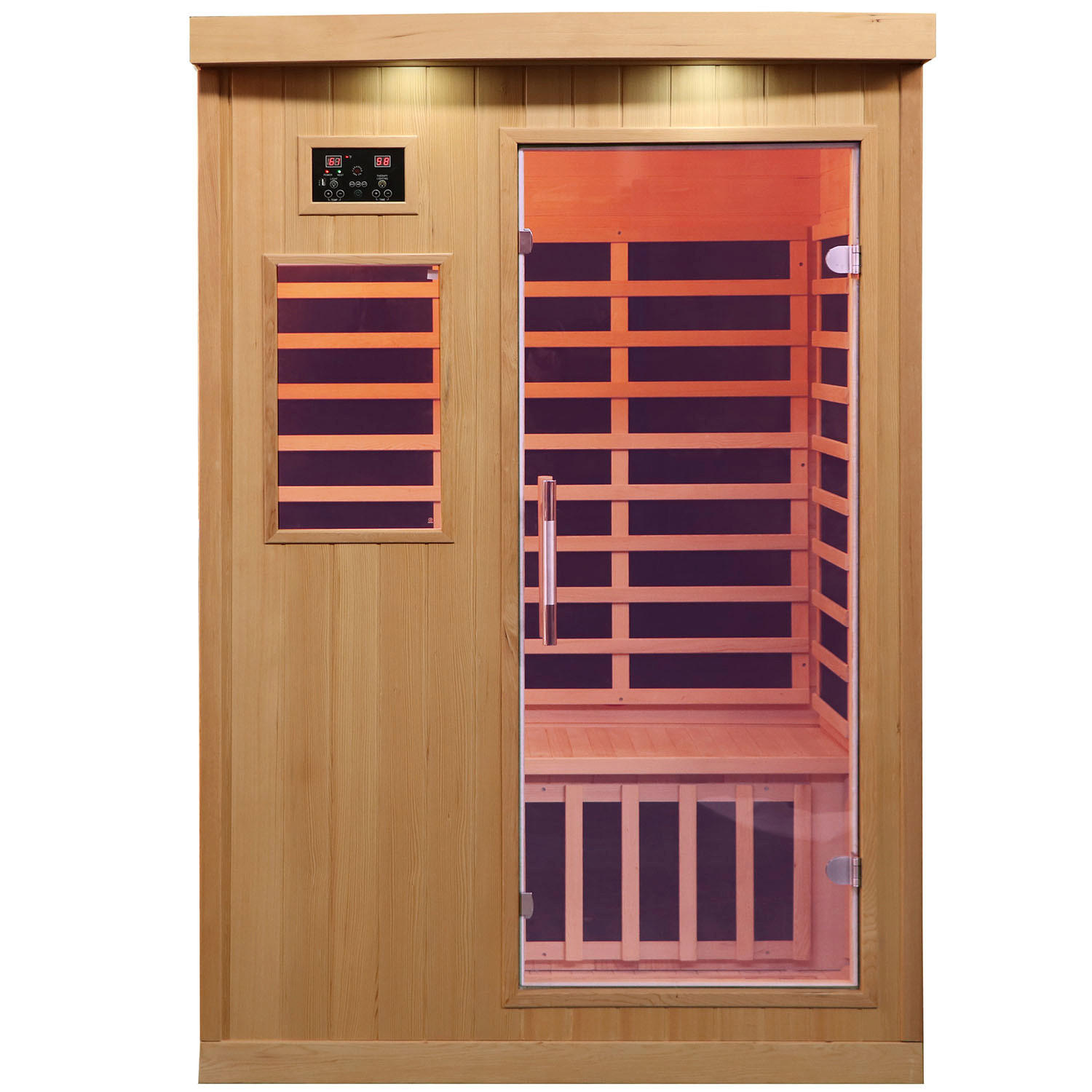 SAUNA Tremblant Infrarotkabine - Hellbraun, Holz (127/195/105cm)