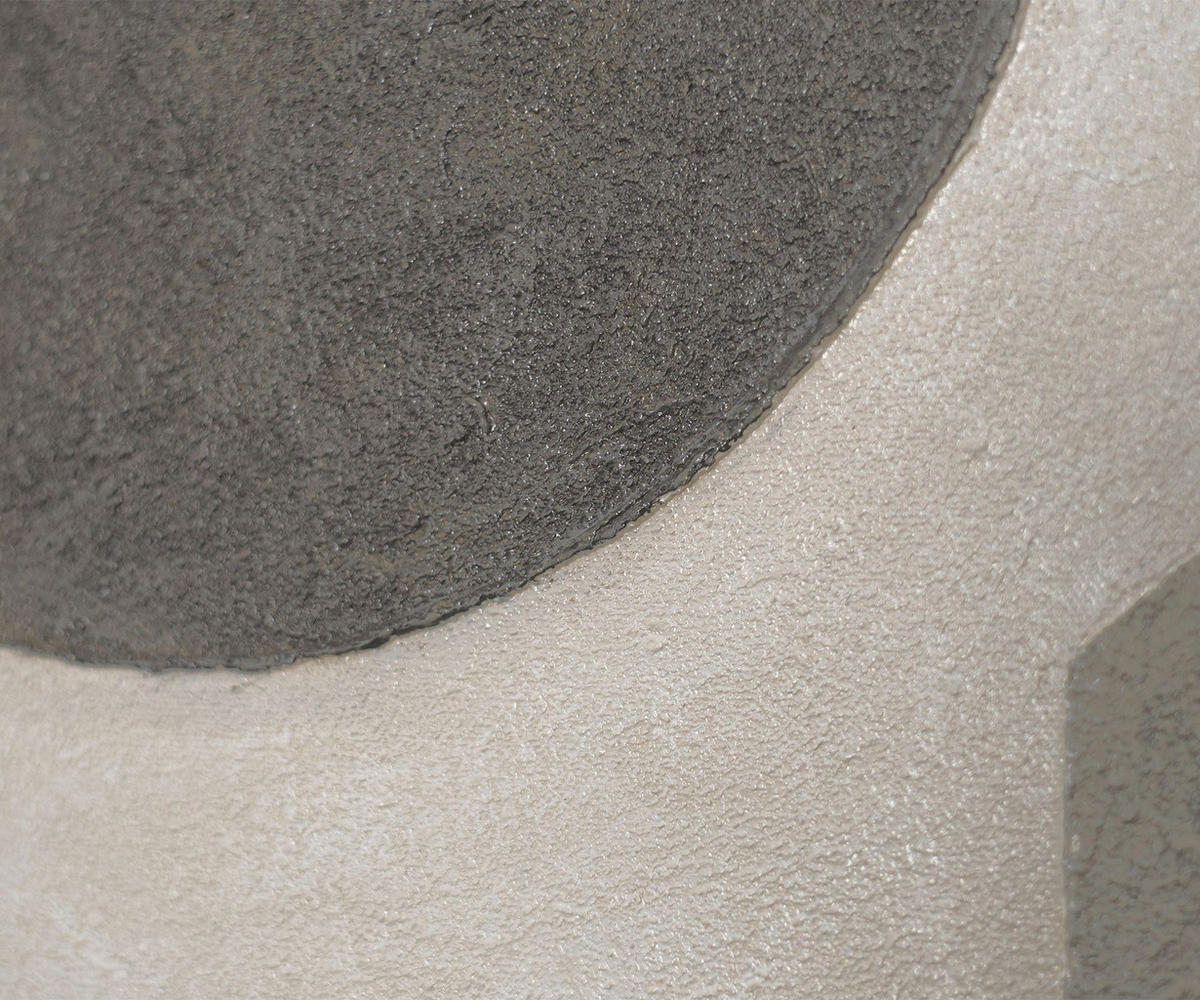 GEMÄLDE Stille der Geometrie Schattenfugenrahmen Beige 120x80 cm - Beige, Holz (120/80cm) - YS-art gallery
