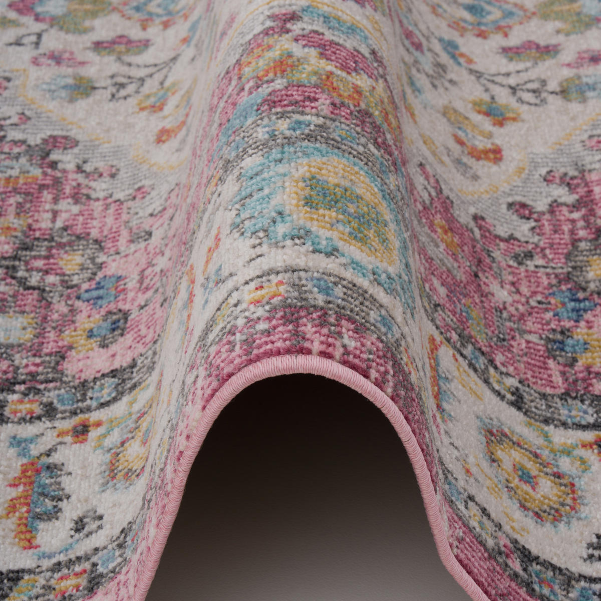 INDOOR OUTDOOR TEPPICH LAGOS VINTAGE - Rosa, Textil (200/290cm) - Pergamon