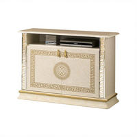 LOWBOARD VENUS in Beige/Gold - Beige/Goldfarben, Holzwerkstoff/Metall (100/77/50cm) - Interdesign24