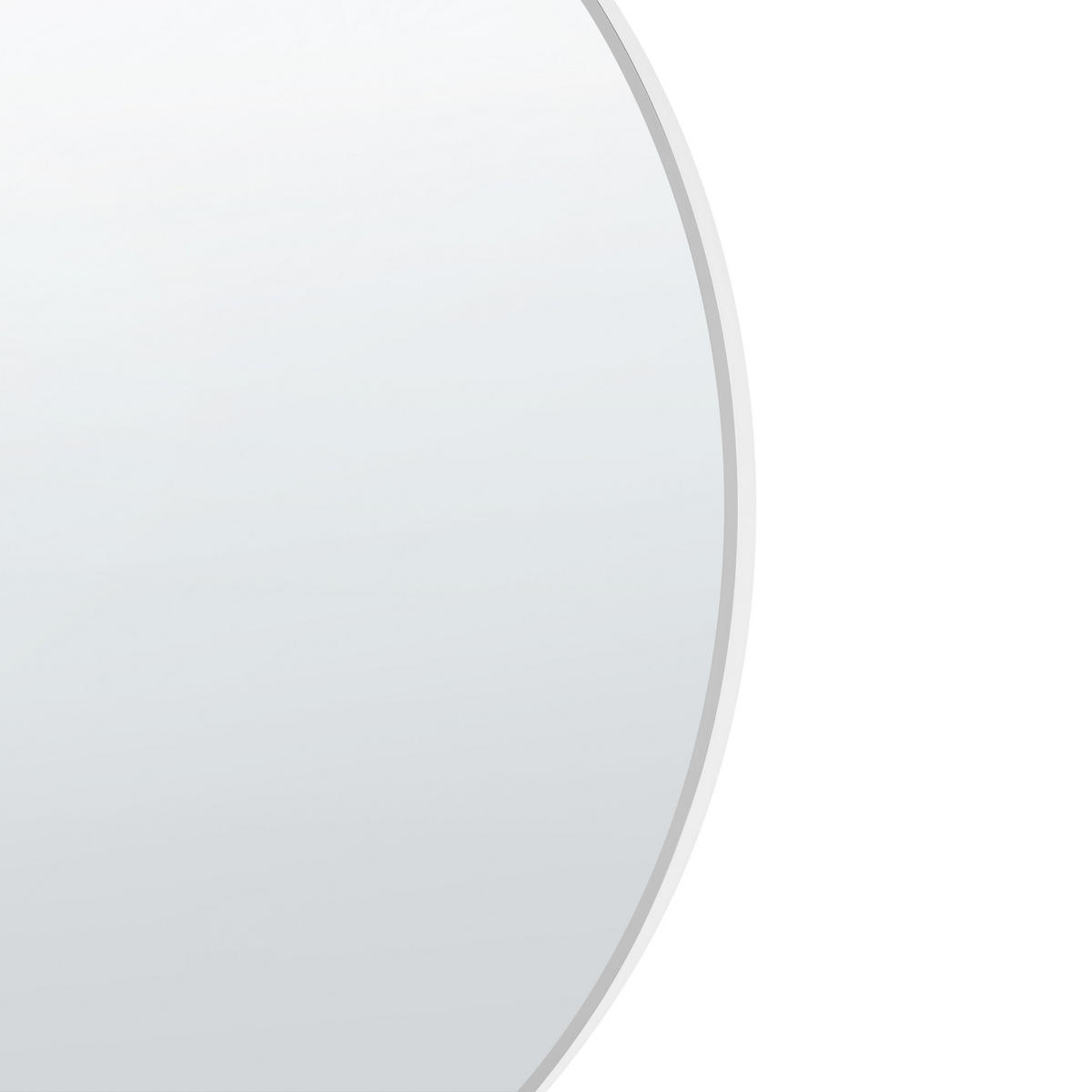 WANDSPIEGEL 80/80 cm Silber Annemasse - Silberfarben, Glas (80/3/80cm) - Beliani