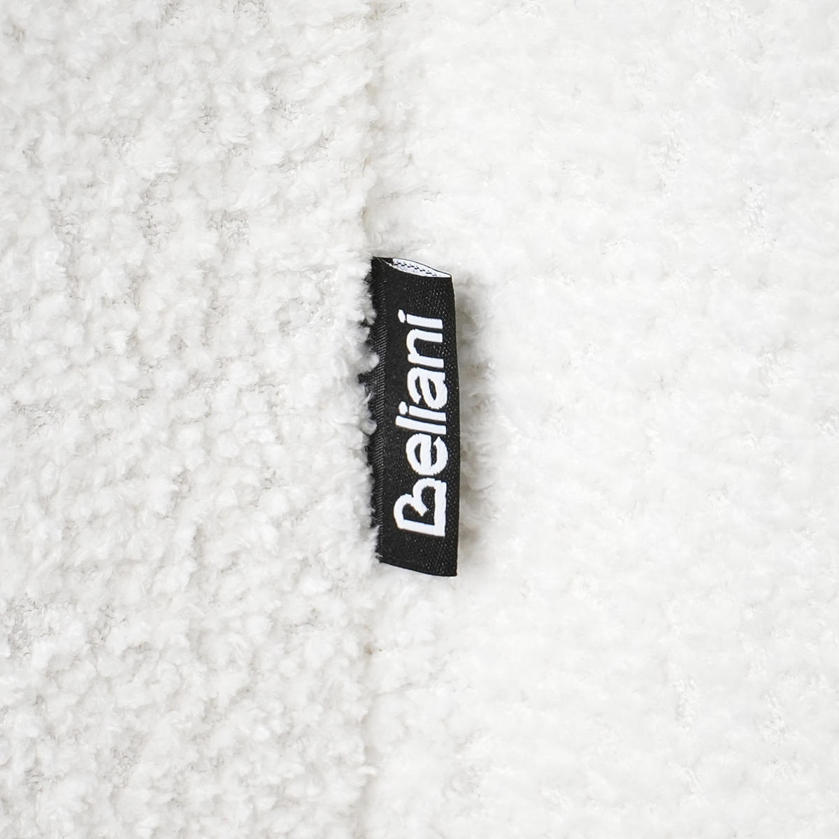 POUF Cremeweiß Scotia - Weiß, Textil (40/44/33cm) - Beliani