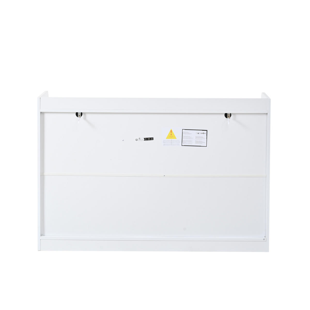 SIDEBOARD Weiß 3 Türen 3 Schubladen 120x35x80cm Stauraum - Weiß, Holzwerkstoff (35/80/120cm) - FLIEKS