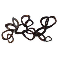 WANDDEKO Braun 120/60 cm - Braun, Metall (3/60/6cm) - KUNSTLOFT