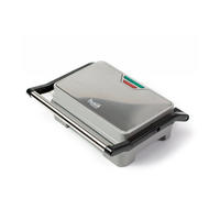 ELEKTROGRILL Silber 23/14/14 cm 31663 - Silberfarben, Metall (14/14/23cm) - Husla 