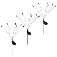 LED AUSSENLEUCHTE Solar Schwarz Weiß - Schwarz, Metall (5/6/70cm)