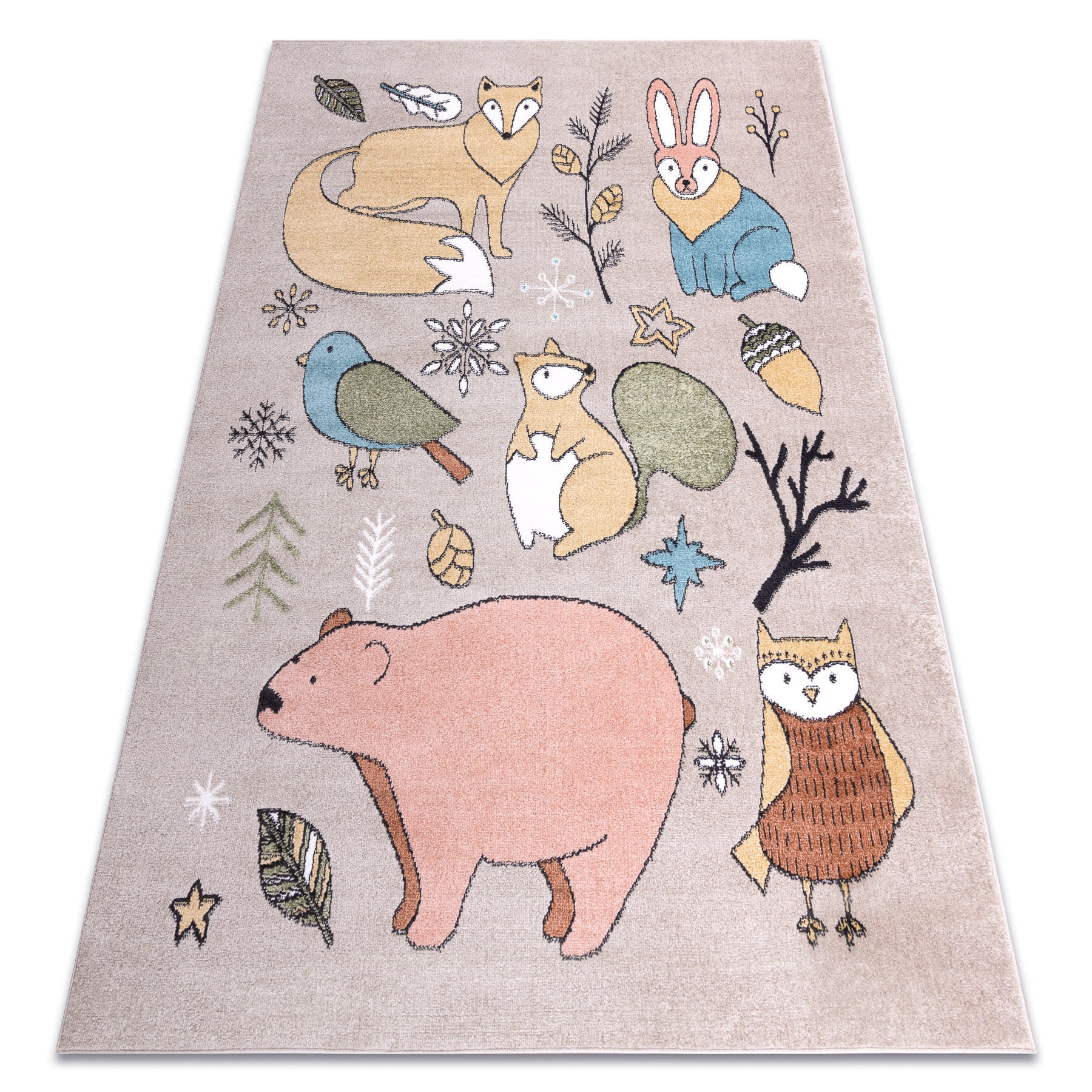 TEPPICH Fun 120/170 cm - Beige, Textil (120/170cm) - rugsX