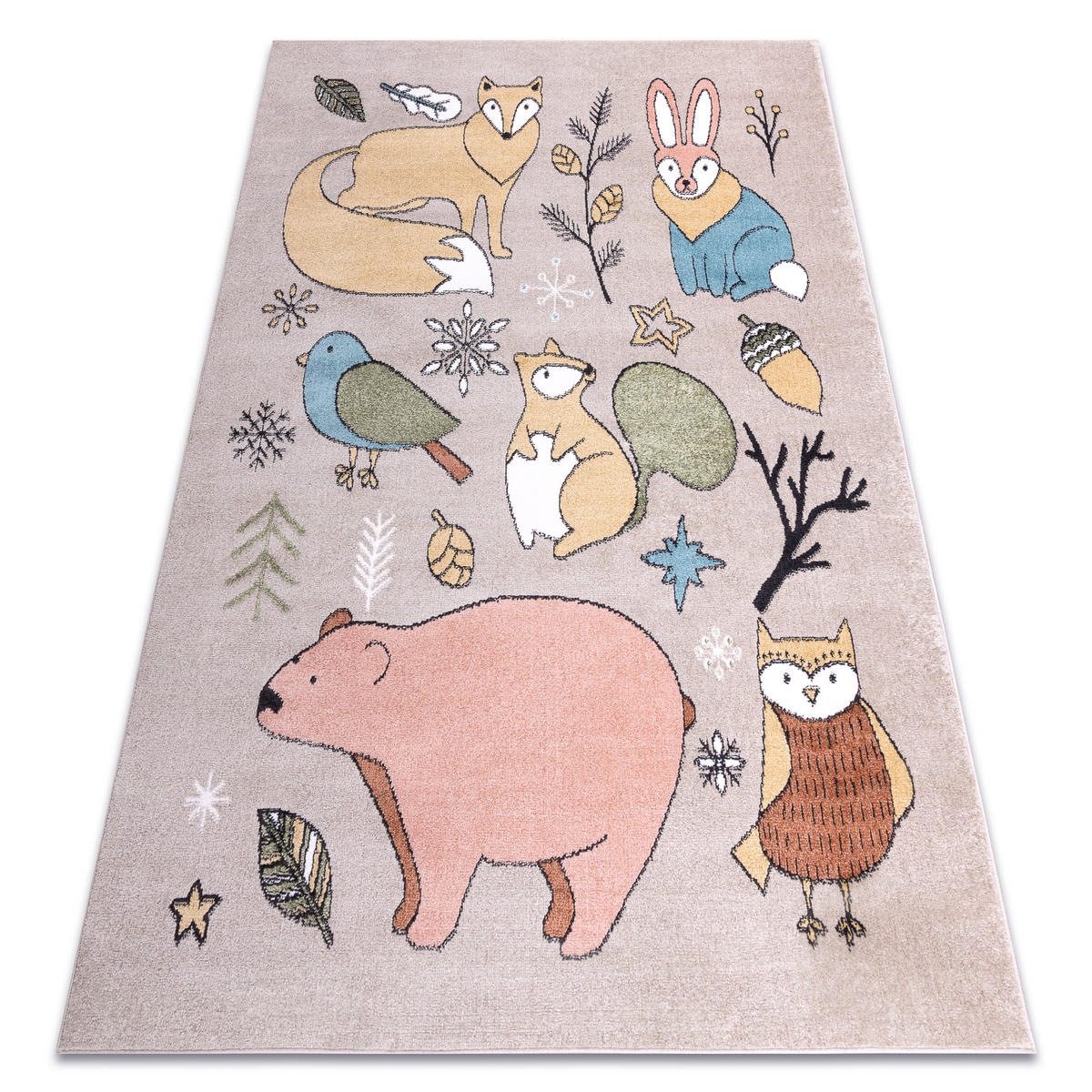 TEPPICH Fun 120/170 cm - Beige, Textil (120/170cm) - rugsX