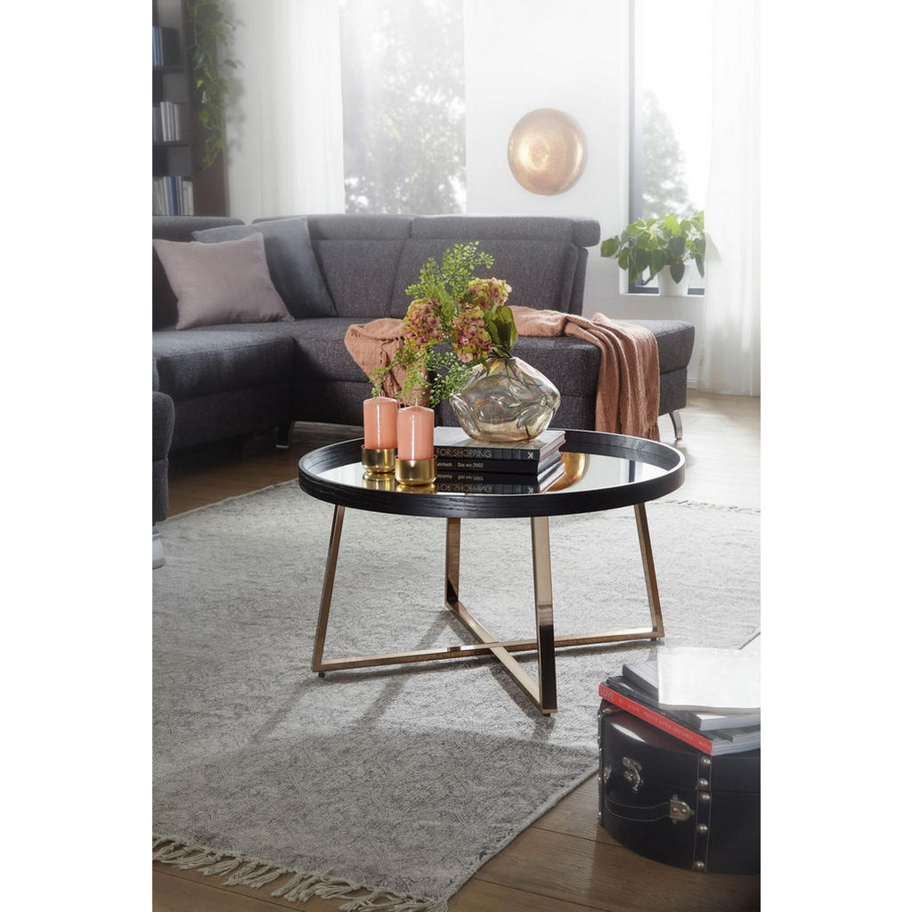 Thumbnail - tinkaro Beistelltisch, Schwarz, Glas, 78x42.5x78 cm, Wohnzimmer, Wohnzimmertische, Couchtische