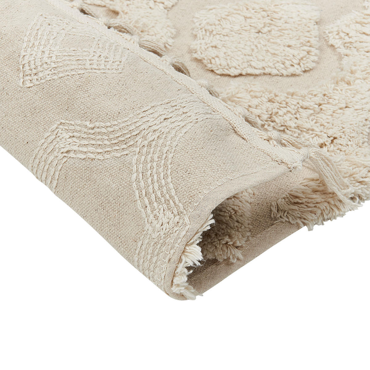 KURZFLOR-TEPPICH Aksaray 230/160 cm - Beige, Textil (160/230cm) - Beliani