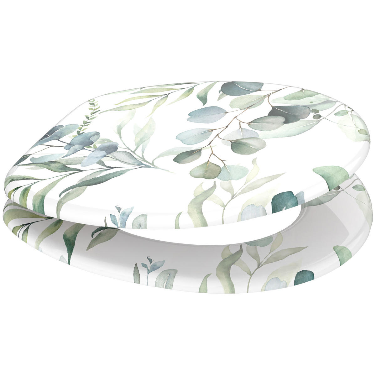 WC-SITZ Eukalyptus - Weiß, Holzwerkstoff (38/6/47cm) - Sanilo