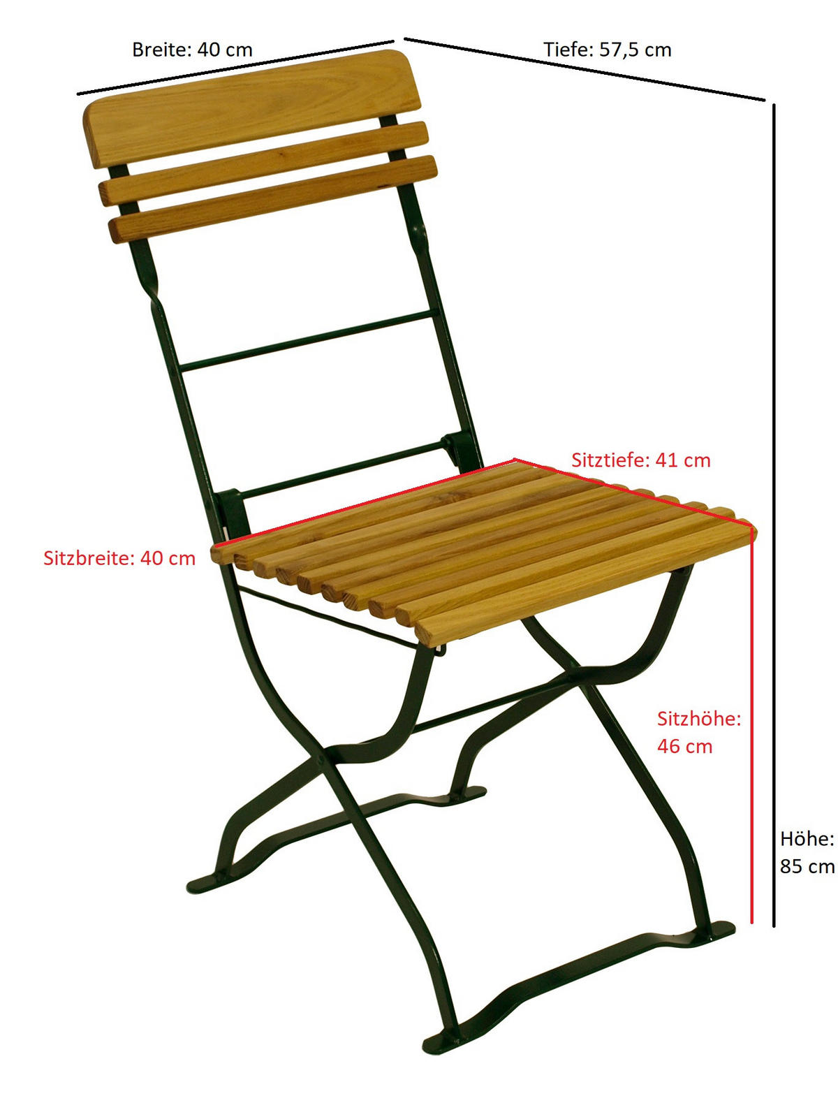 GARTEN-GARNITUR Bayern 3-teilig aus Robinienholz - Braun, Holz - TPFGarden