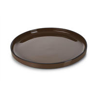 TELLER FLACHER CARACTERE 28 cmTonka - Dunkelbraun, Keramik (28cm) - Revol Porcelaine France
