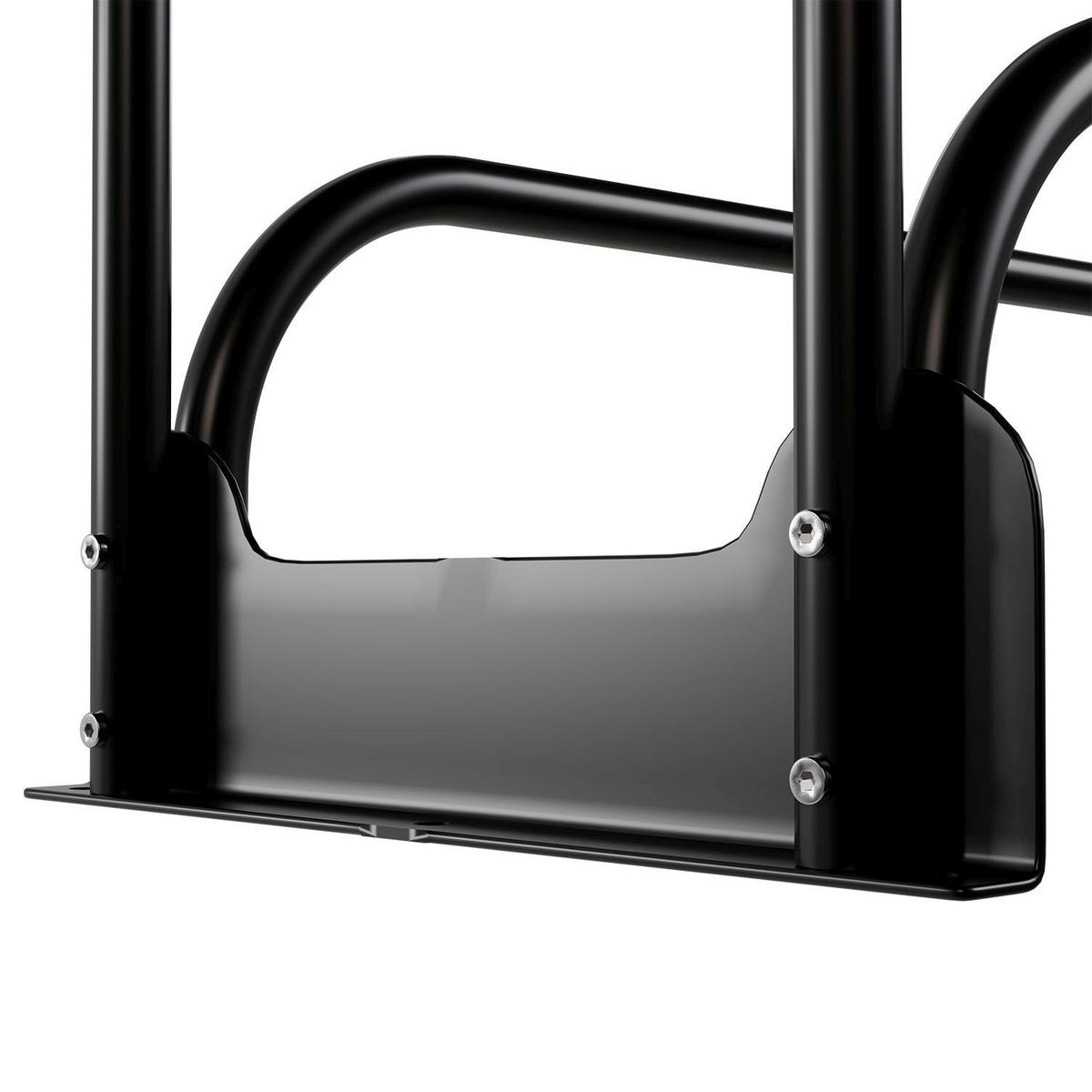 KAMINHOLZREGAL mit Abdeckung - Schwarz, Metall (260/117/36cm) - Juskys