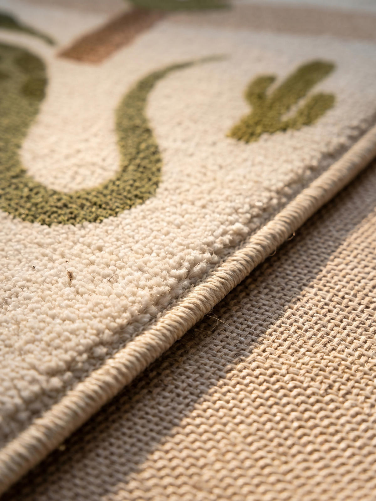 KINDERTEPPICH Kurzflor Dinosaurier-Landschaft Waschbar OEKO-TEX Spielteppich Jungen Mädchen Creme 120x170 – TINO - Creme, Textil (120/170cm) - KADIMA DESIGN