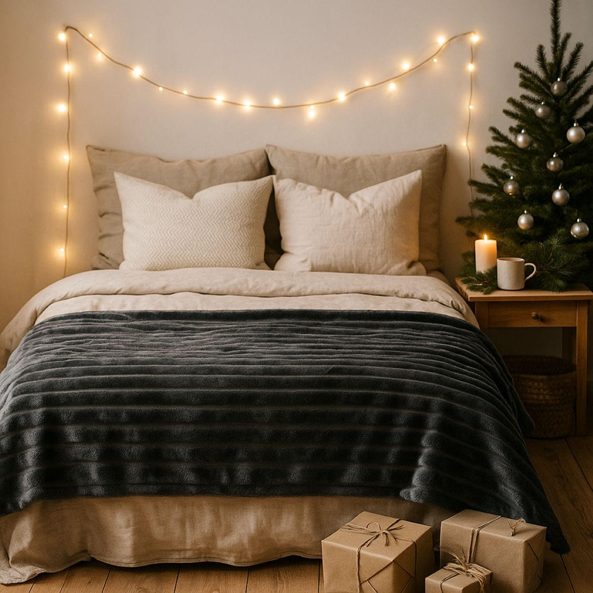 FLANELLDECKE 160/130 cm - Grau, Textil (160/130cm) - Home Styling Collection