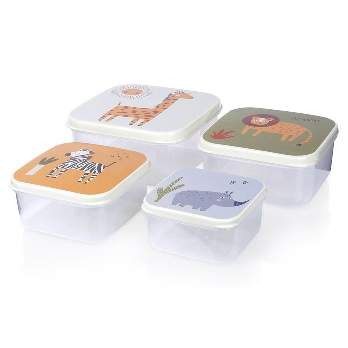LEBENSMITTELBEHÄLTER für Kinder 14/14/6,5 cm - Multicolor, Kunststoff (14/6.5/14cm) - Excellent Houseware